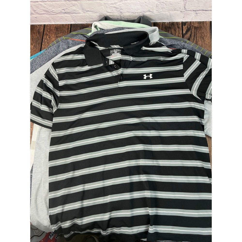 Under Armour Men's 2XL Loose Fit Polo Shirt Lot of 6 Performance Golf HeatGear - Picture 14 of 14